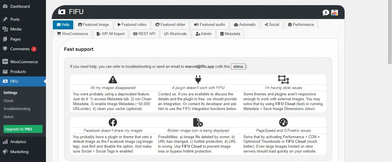 settings page fifu plugin 1