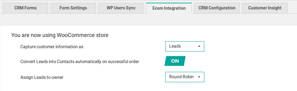 Leads Builder Ecom Integration