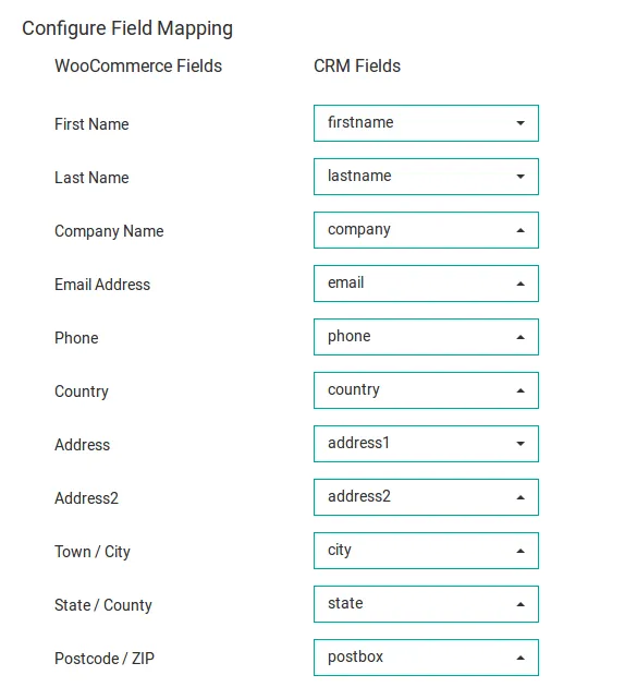 Leads Builder Mapping Configuration