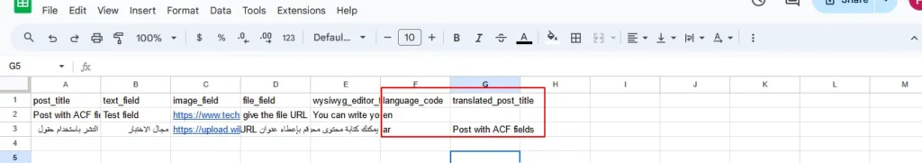 polylang import and Export custom post Import