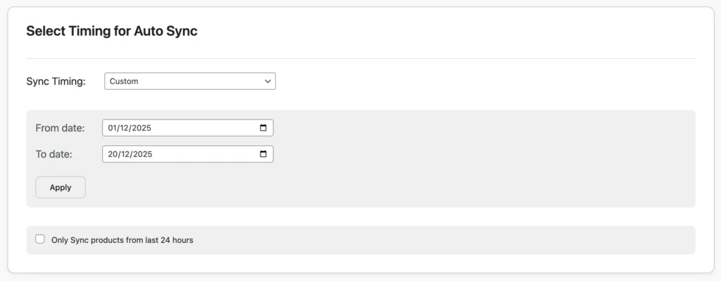 custom-sync-timing