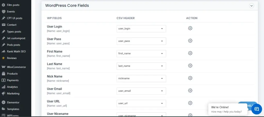 Map-users-fields