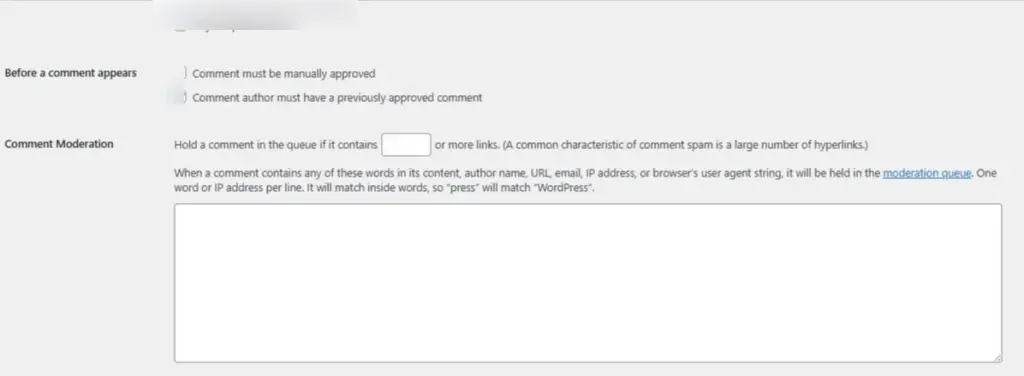 manual comment approval